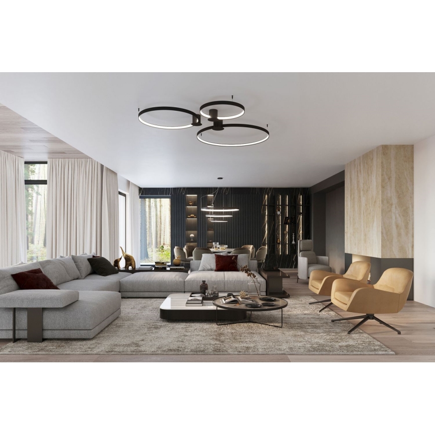Thoro TH.212 - LED-Hängeleuchte RIO LED/80W/230V CRI 95 4000K schwarz
