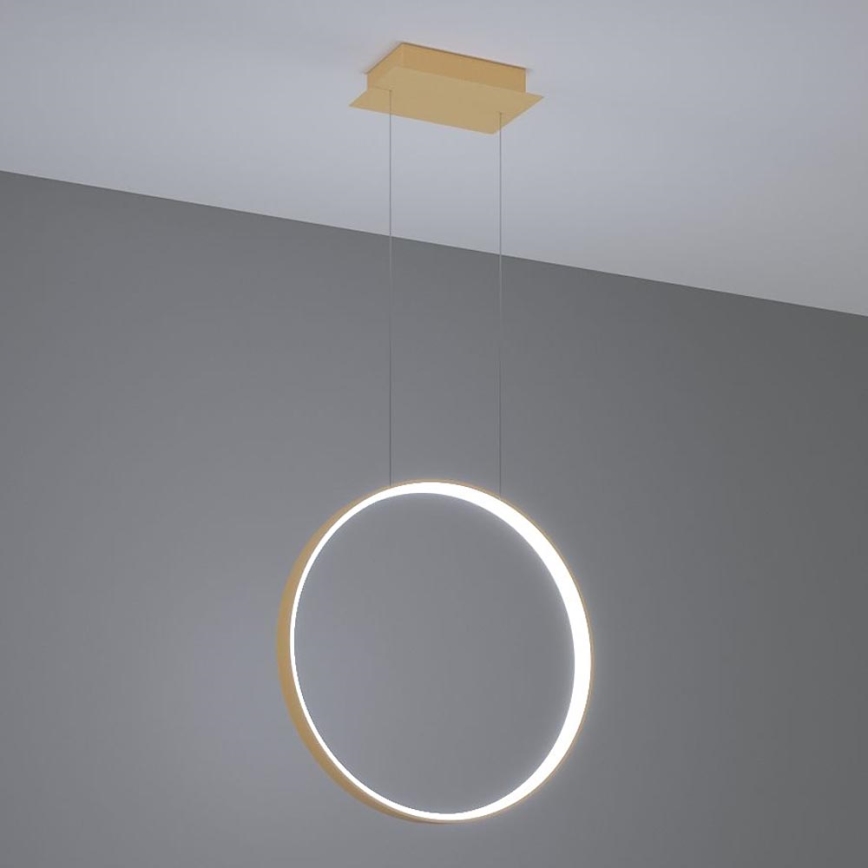 Thoro TH.221 - LED-Hängeleuchte RIO LED/30W/230V CRI 95 4000K d 55 cm golden