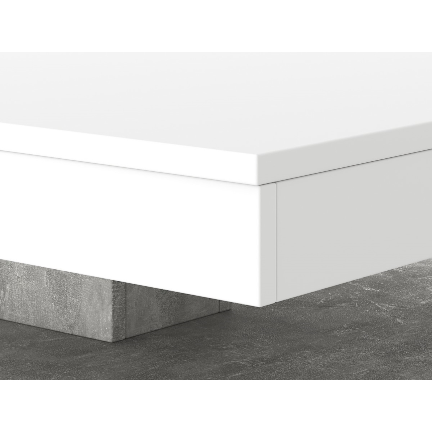 Tisch TIMO weiß/grau Beton