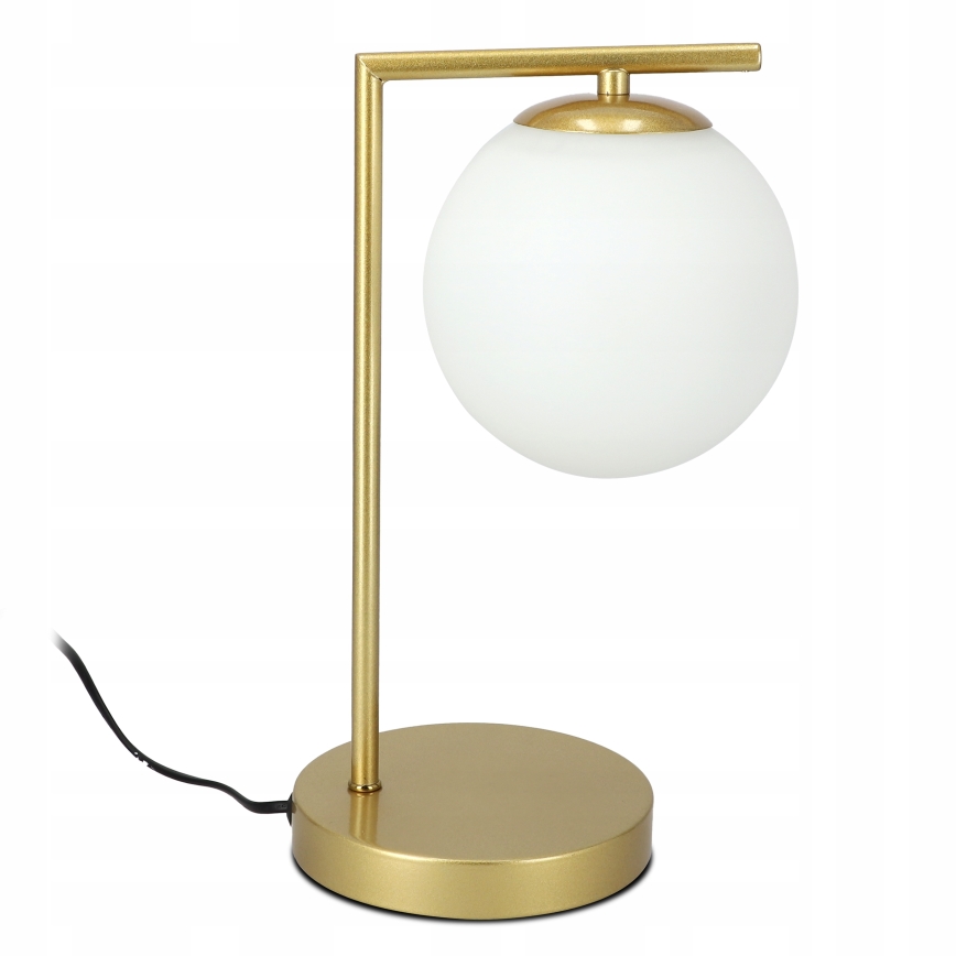 Tischlampe 1xE27/40W/230V gold/weiß