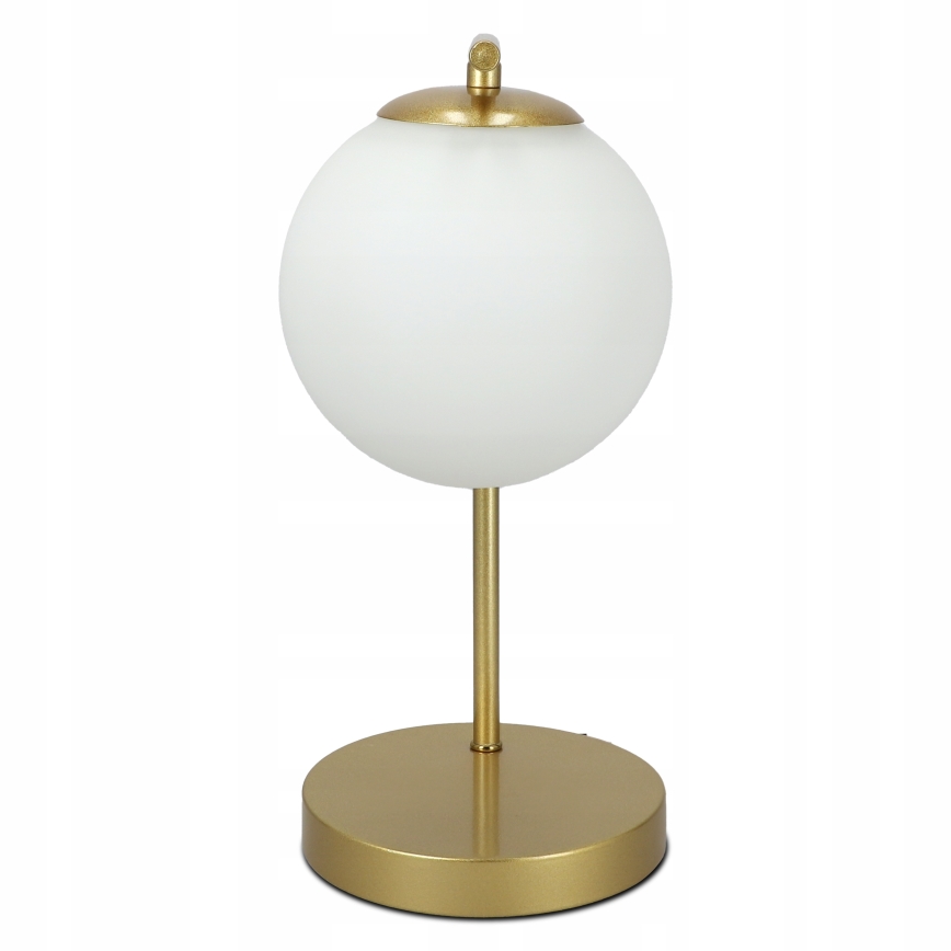 Tischlampe 1xE27/40W/230V gold/weiß