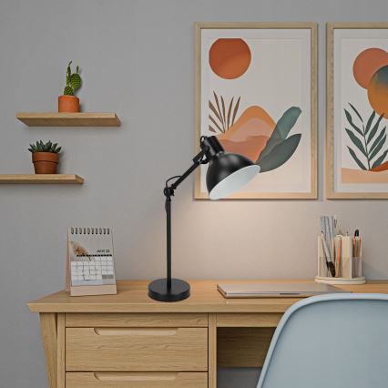 Tischlampe 1xE27/40W/230V schwarz