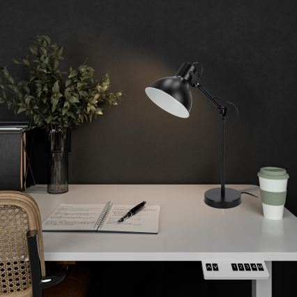 Tischlampe 1xE27/40W/230V schwarz