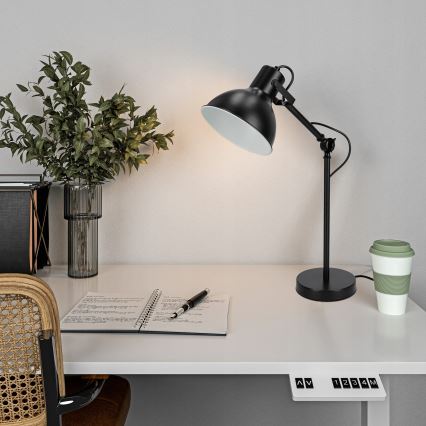 Tischlampe 1xE27/40W/230V schwarz
