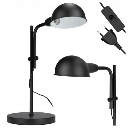 Tischlampe 1xE27/40W/230V schwarz
