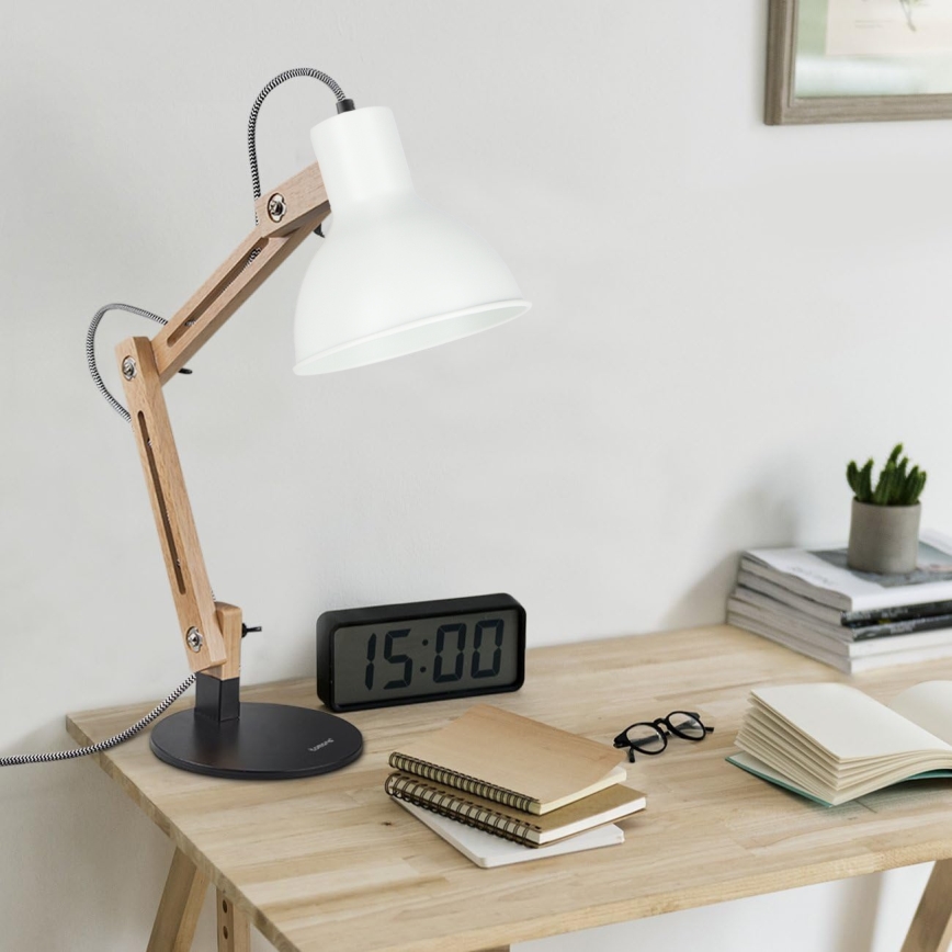 Tischlampe 1xE27/40W/230V weiß/schwarz