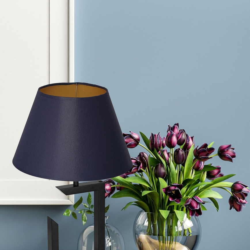 Tischlampe 1xE27/60W/230V 45 cm blau/gold