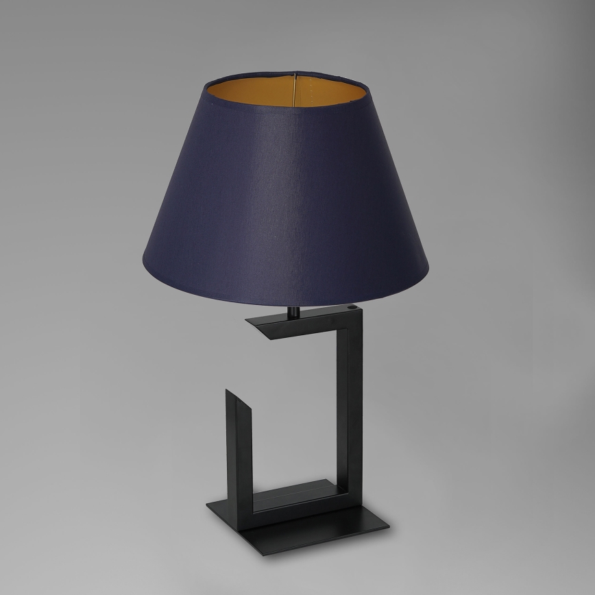 Tischlampe 1xE27/60W/230V 45 cm blau/gold