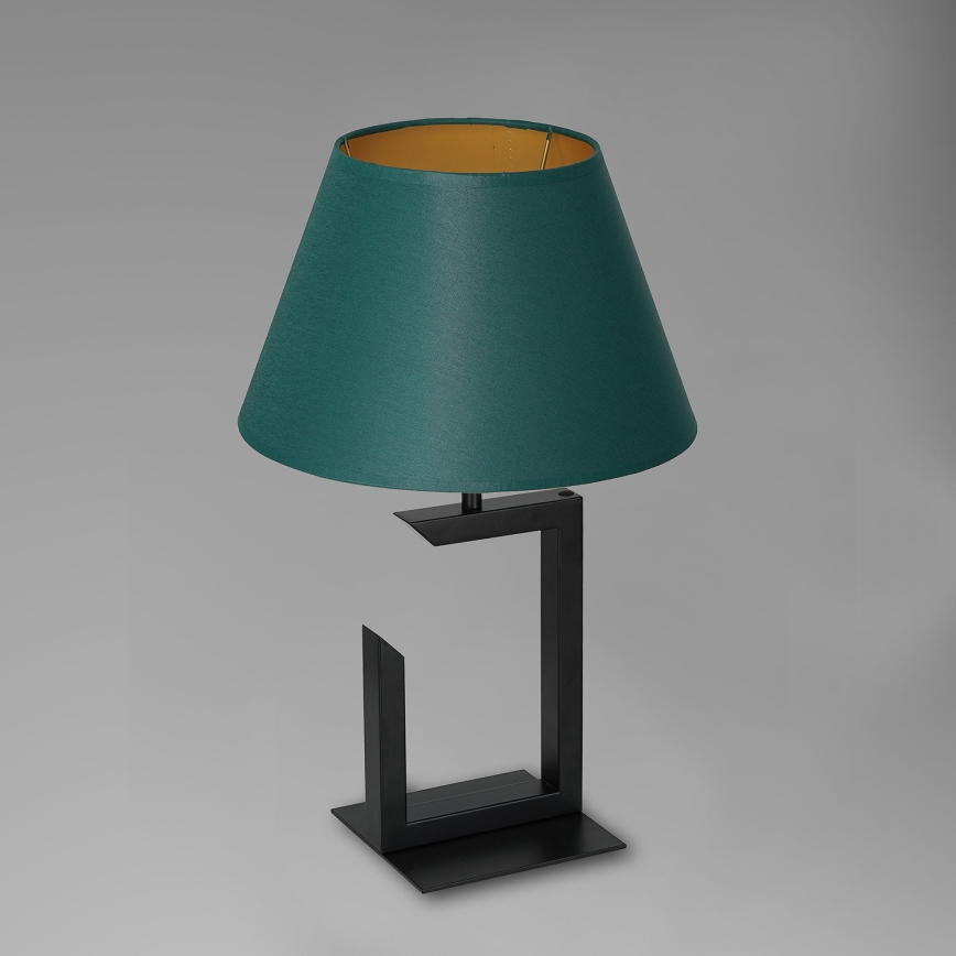 Tischlampe 1xE27/60W/230V 45 cm grün/gold