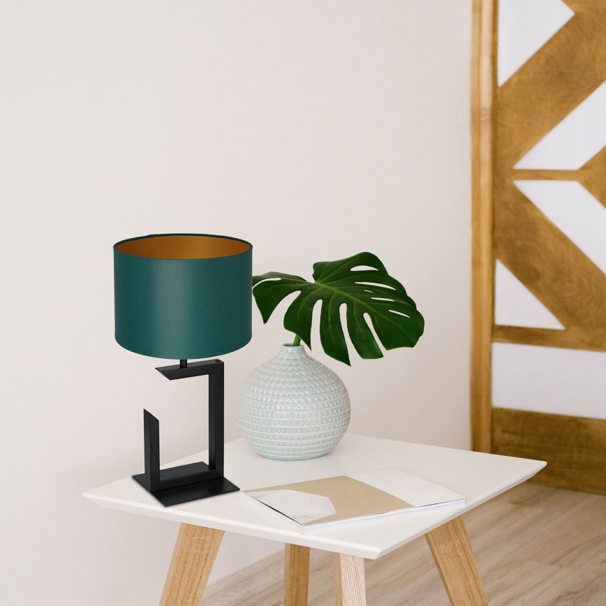 Tischlampe 1xE27/60W/230V 45 cm grün/gold