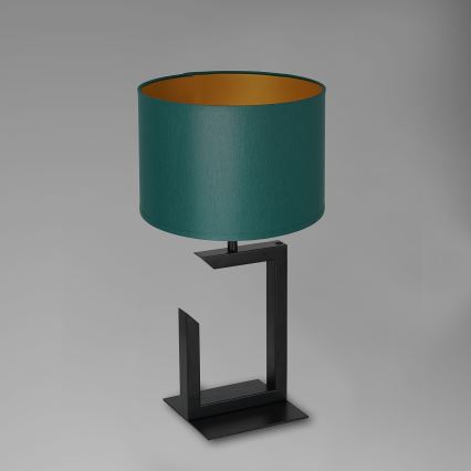 Tischlampe 1xE27/60W/230V 45 cm grün/gold