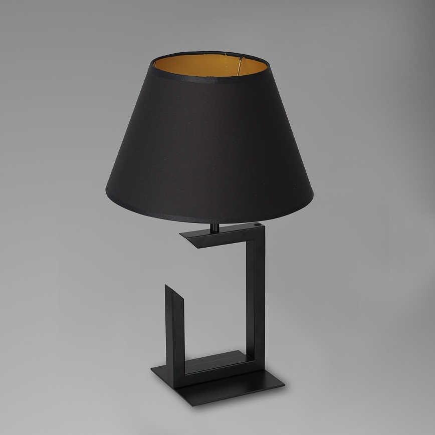 Tischlampe 1xE27/60W/230V 45 cm schwarz/gold