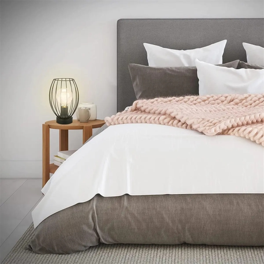 Tischlampe 1× E27, 25 W, 230 V – schwarz