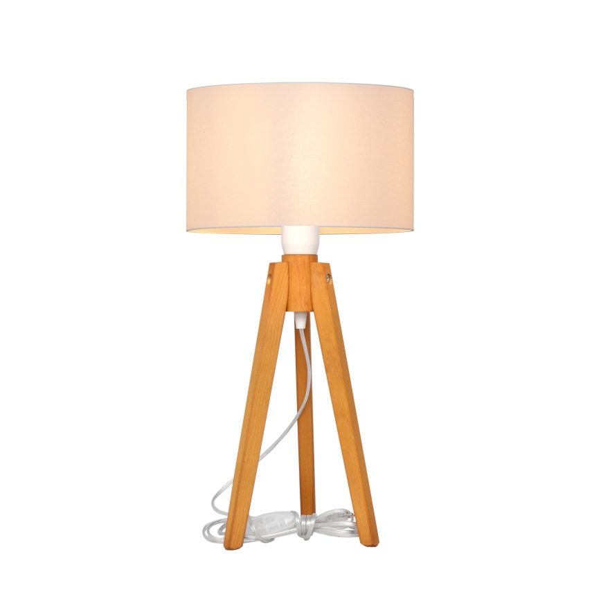 Tischlampe ALBA 1xE27/15W/230V weiß/Eiche