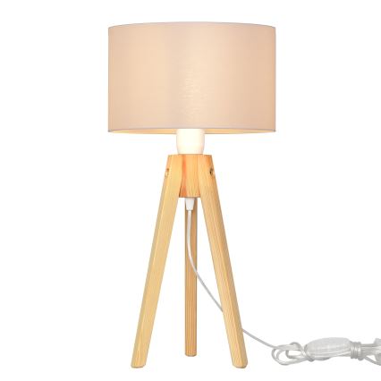 Tischlampe ALBA 1xE27/15W/230V weiß/Kiefer