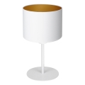 Tischlampe ARDEN 1xE27/60W/230V Ø 18 cm weiß/gold