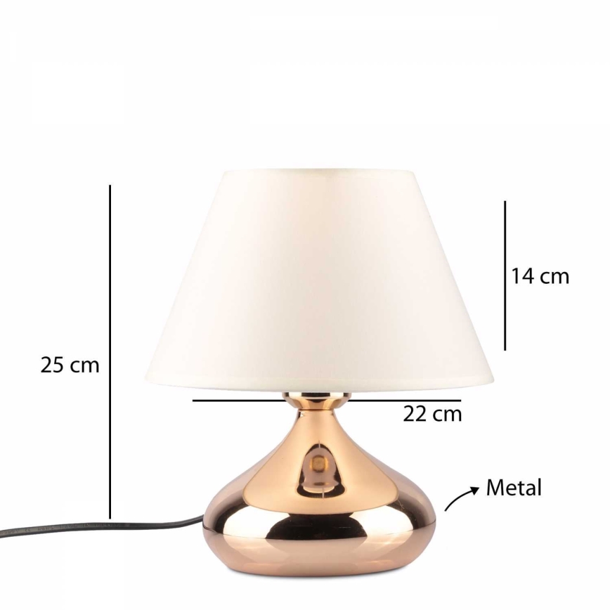 Tischlampe ASPARAGUS 1xE27/40W/230V kupferfarben