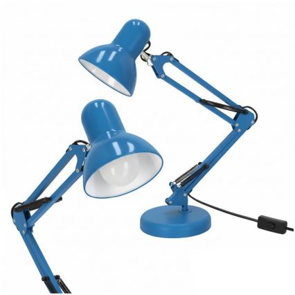 Tischlampe AURIQ 1xE27/60W/230V blau