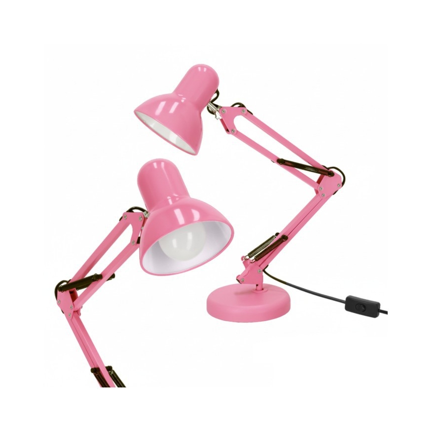 Tischlampe AURIQ 1xE27/60W/230V rosa