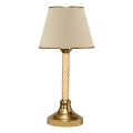 Tischlampe AYD 1xE27/40W/230V Beige/Gold