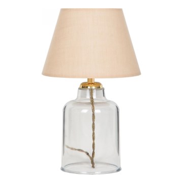 Tischlampe AYD 1xE27/40W/230V beige/transparent