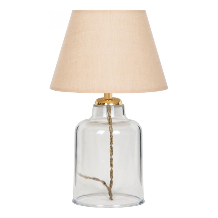 Tischlampe AYD 1xE27/40W/230V beige/transparent