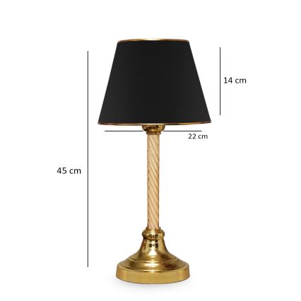 Tischlampe AYD 1xE27/40W/230V schwarz/gold