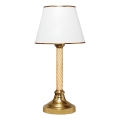Tischlampe AYD 1xE27/40W/230V weiß/gold
