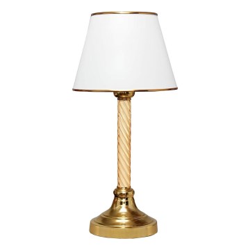 Tischlampe AYD 1xE27/40W/230V weiß/gold