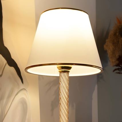 Tischlampe AYD 1xE27/40W/230V weiß/gold