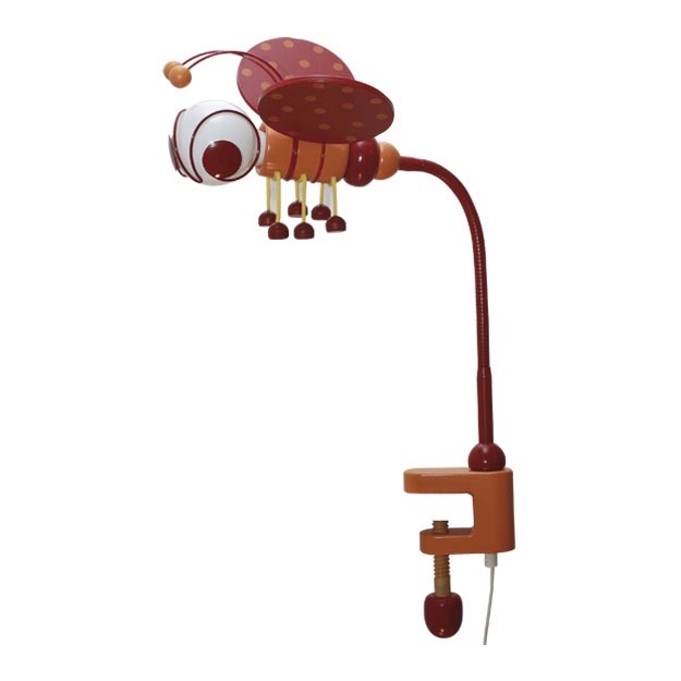 Tischlampe BIENE 1xE27/60W/230V rot/ orange