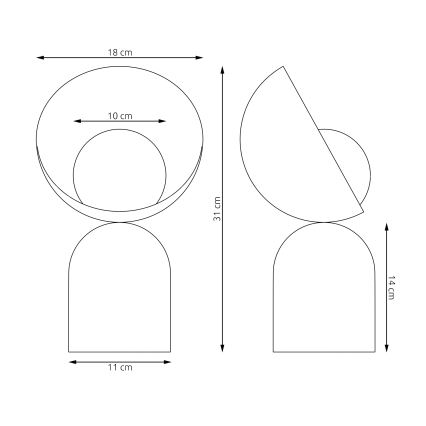 Tischlampe BOTO 1xG9/8W/230V weiß