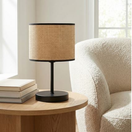 Tischlampe ECO 1xE27/15W/230V beige/Rattan