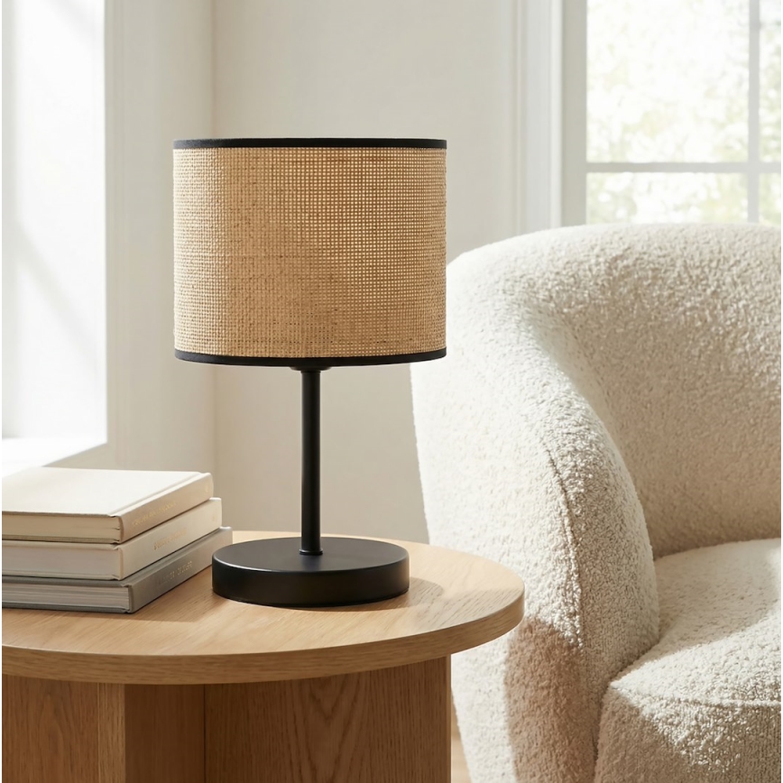 Tischlampe ECO 1xE27/15W/230V beige/Rattan