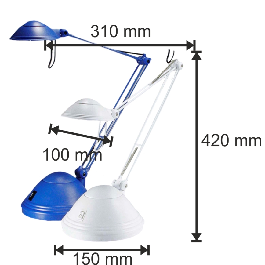 Tischlampe ELA 1xGY6,35/50W/230V/12V weiss