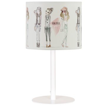 Tischlampe für Mädchen GIRLS VIBES 1xE27/60W/230V Ø 18 cm