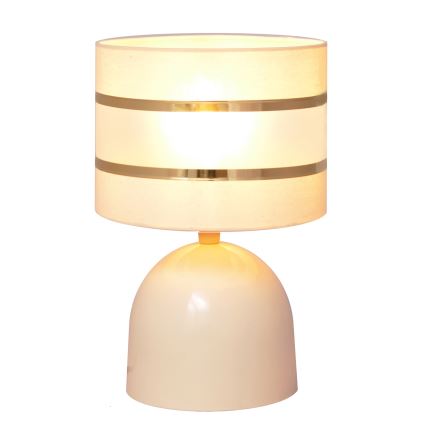 Tischlampe HELEN 1xE27/15W/230V Cremefarbe/gold