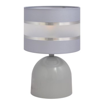 Tischlampe HELEN 1xE27/15W/230V grau/silber