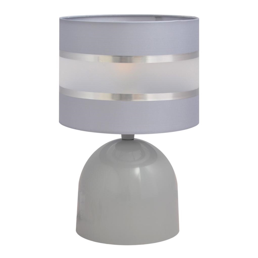 Tischlampe HELEN 1xE27/15W/230V grau/silber