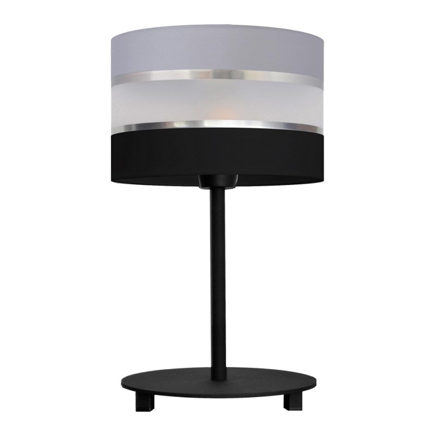 Tischlampe HELEN 1xE27/15W/230V schwarz/grau/silber