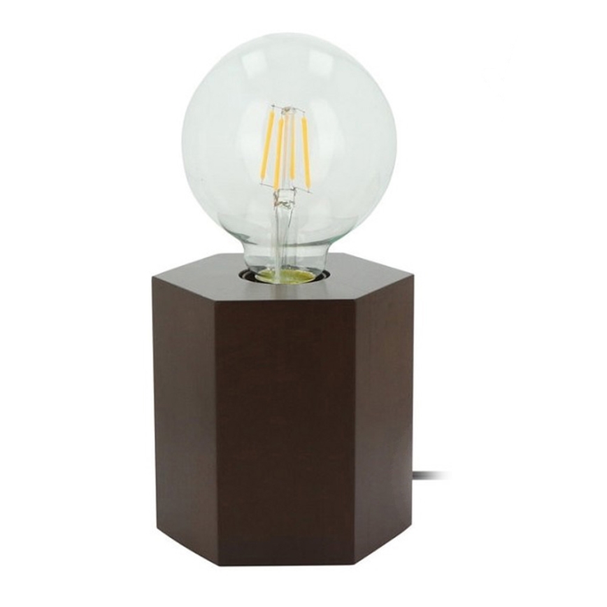 Tischlampe HEXAR 1xE27/25W/230V Buche
