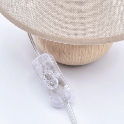 Tischlampe JUTA 1xE27/60W/230V Buche