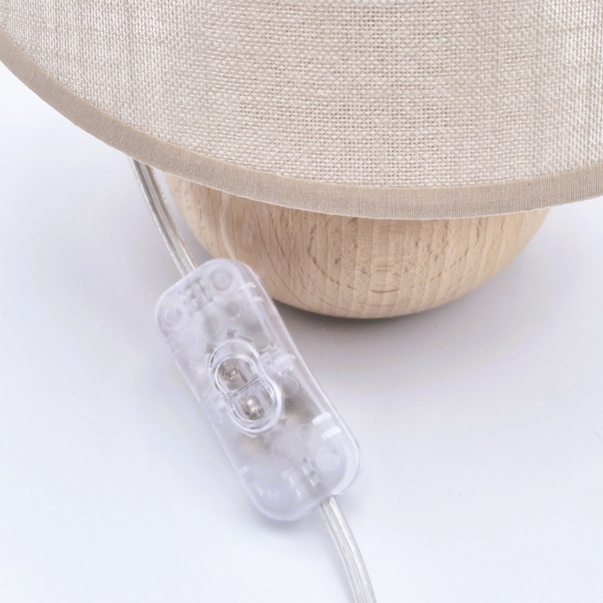 Tischlampe JUTA 1xE27/60W/230V Buche