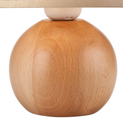 Tischlampe JUTA 1xE27/60W/230V Buche