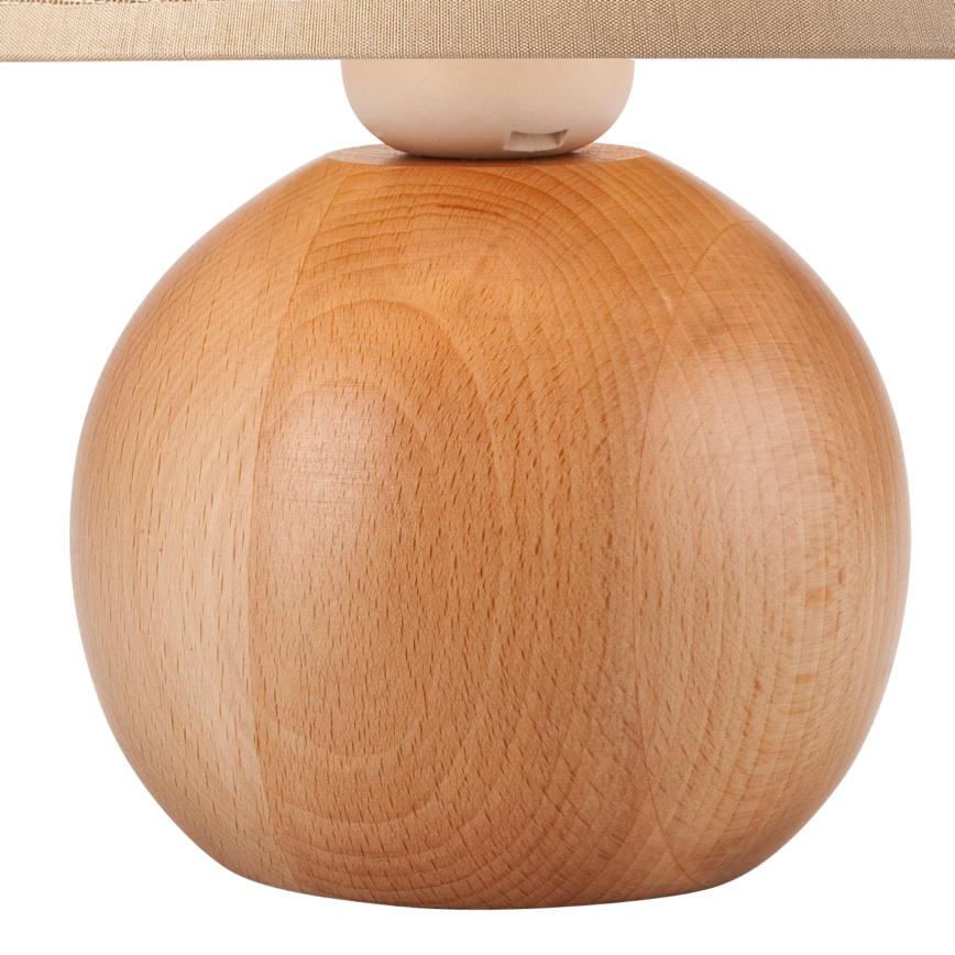 Tischlampe JUTA 1xE27/60W/230V Buche