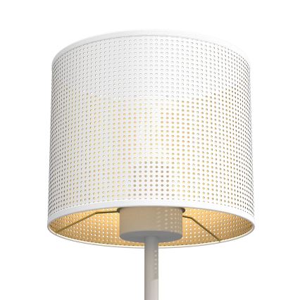 Tischlampe LOFT SHADE 1xE27/60W/230V Durchmesser 18 cm weiß/golden
