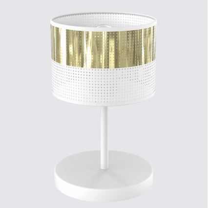 Tischlampe LUX 1xE27/15W/230V weiß/gold