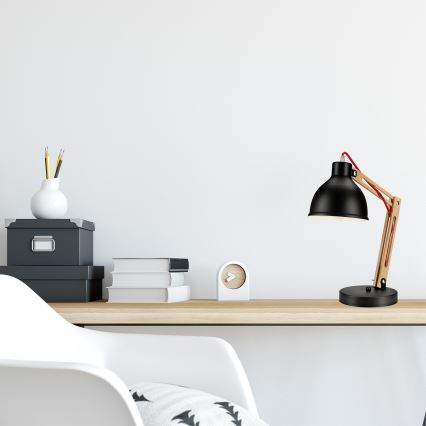 Tischlampe MARCELLO 1xE27/60W/230V Buche