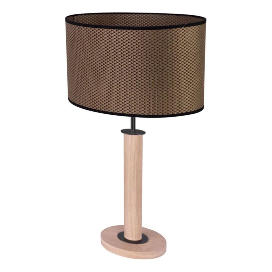 Tischlampe MERCEDES 1xE27/40W/230V 60 cm braun/Eiche