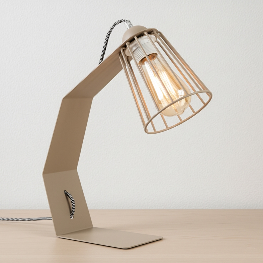 Tischlampe NANDO 1xE27/15W/230V beige